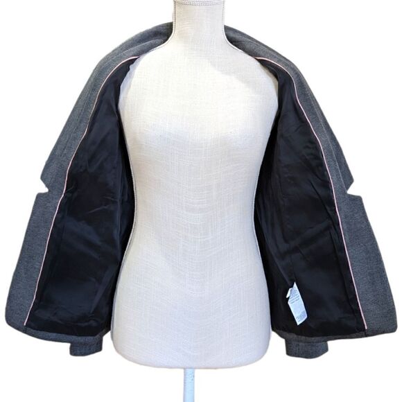 NWT J.Crew 365 Women's Grey Open Blazer Size 0 Style J6142 - Picture 6 of 9